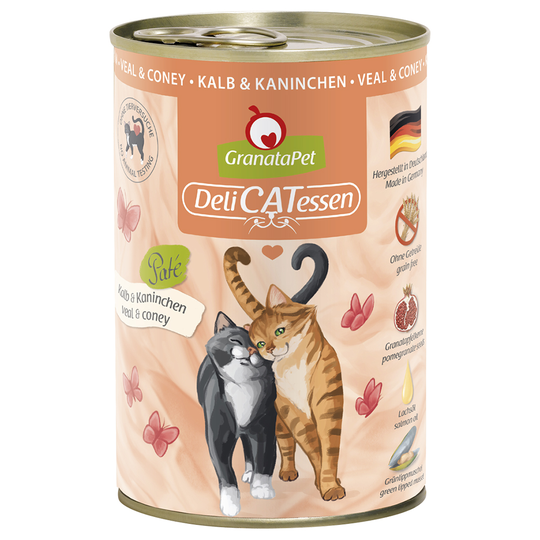 GranataPet DeliCatessen 6 x 400 g - vasikka & kani