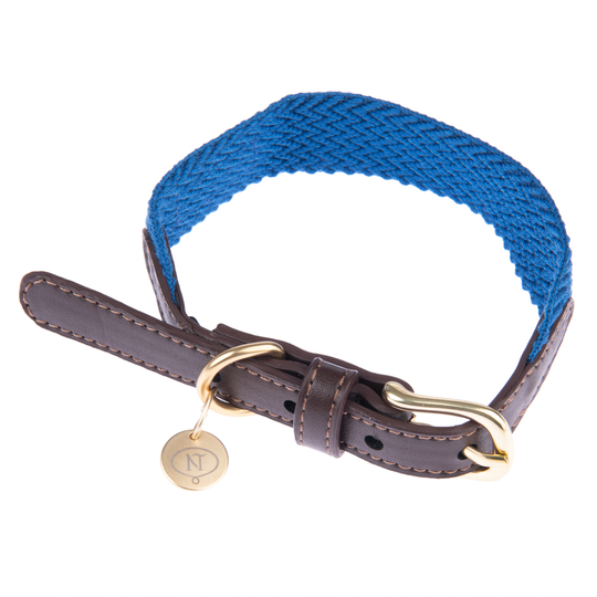 Nomad Tales Bloom -kaulapanta, sapphire - S-koko: kaulanympärys 36 - 40 cm, L 25 mm