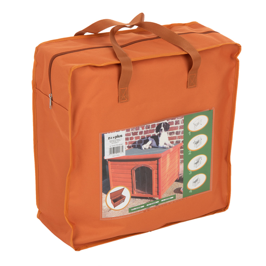 Eristys tasakattoiseen Woody-koirankoppiin - L 74 x S 44 x K 42 cm, sopii koolle S