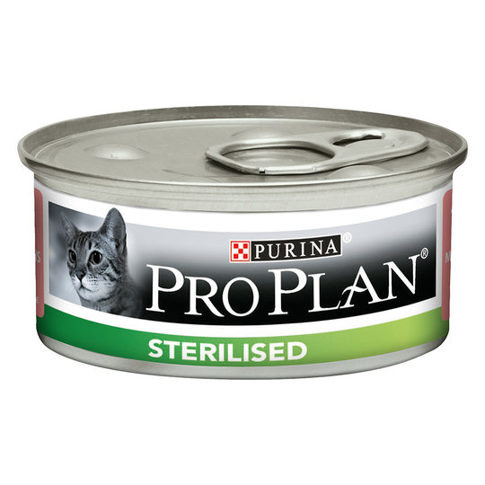 2x zooPisteitä: Purina Pro Plan -kissanruoka - Sterilised, tonnikala & lohi - 24 x 85 g