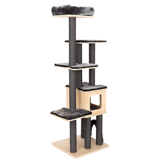 Modern Living Chelsea -raapimispuu - tummanharmaa