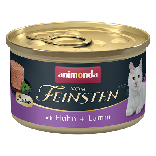 10 + 2 kaupan päälle! 12 x 85 g Animonda Vom Feinsten Adult - kana + lammas
