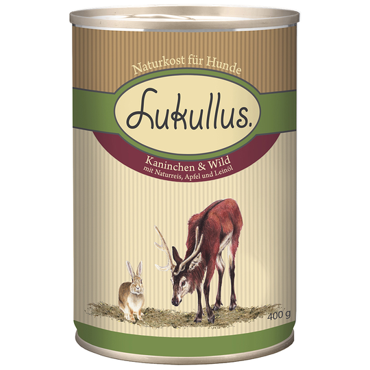 Lukullus-purkkiruoka 1 x 400 g - kani ja peura