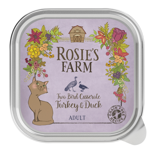 Rosie's Farm Adult 16 x 100 g - kalkkuna & ankka