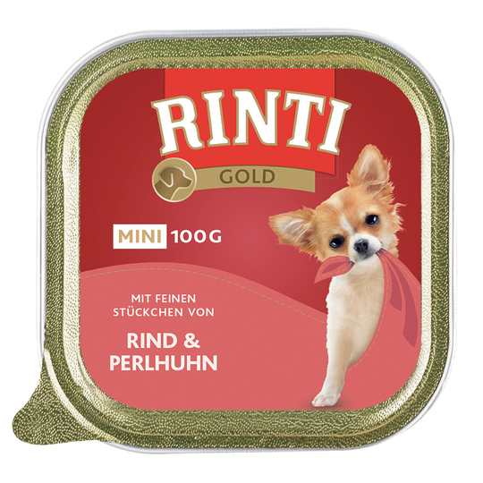 RINTI Gold Mini -säästöpakkaus 24 x 100 g - nauta & helmikana