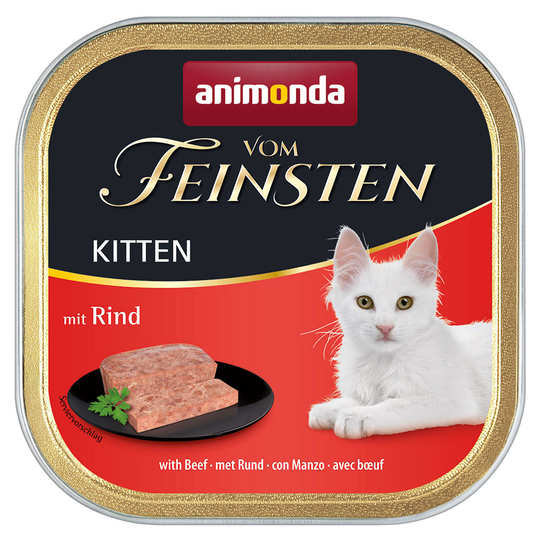 Animonda vom Feinsten Kitten -säästöpakkaus 72 x 100 g - nauta
