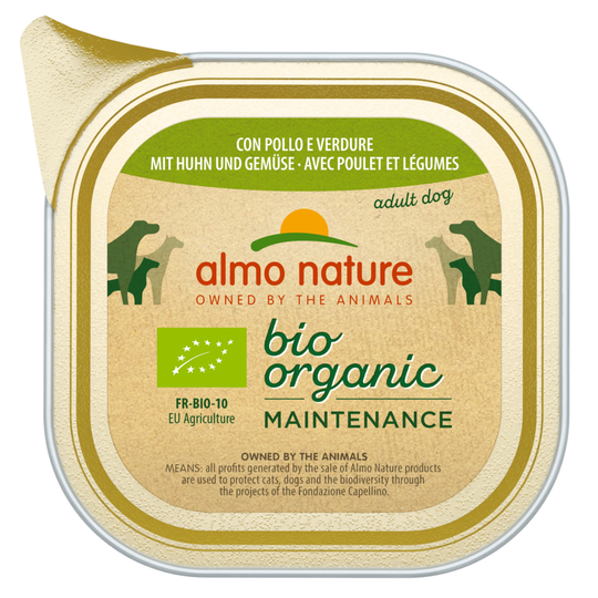 Almo Nature BioOrganic Maintenance -säästöpakkaus 30 x 100 g - luomu kana & luomu vihannekset