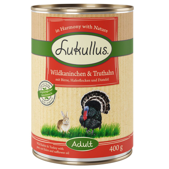 Lukullus, villikani ja kalkkuna - 6 x 400 g