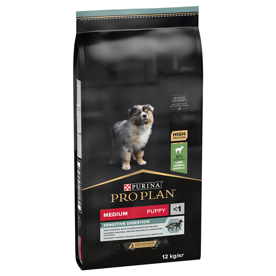 10 kg + 2 kg / 12 kg + 2 kg kaupan päälle! 12 kg / 14 kg Pro Plan - Medium Puppy Lamb & Rice OPTIDIGEST (12 kg)