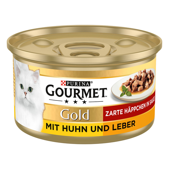 Gourmet Gold Tender Chunks 48 x 85 g - kana & maksa