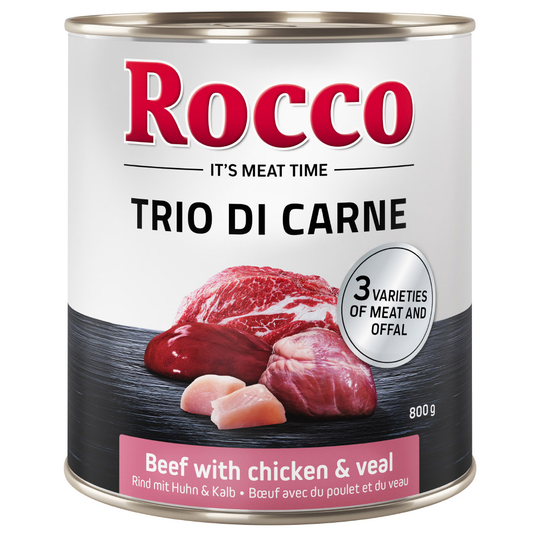 Special Edition: Rocco Classic Trio di Carne 6 x 800 g - nauta, kana & vasikka