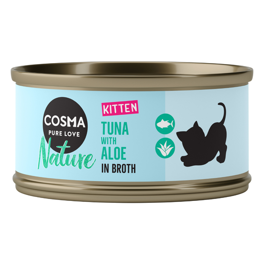 Cosma Nature Kitten 6 x 70 g - tonnikala & aloe vera