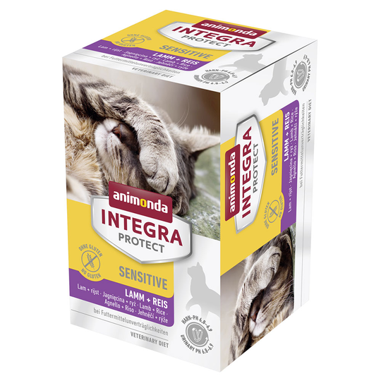 Säästöpakkaus: Animonda Integra Protect Adult -rasiat 12 x 100 g - Adult Sensitive - lammas & riisi