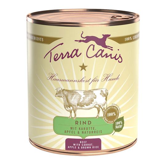 Terra Canis 6 x 800 g - nauta, porkkana, omena & luonnonriisi