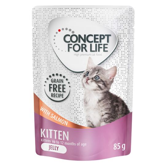 Concept for Life Kitten viljaton lohi - hyytelössä - 12 x 85 g