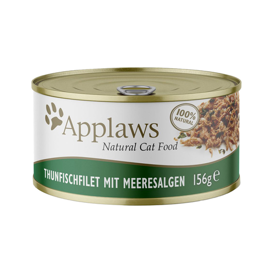 Applaws in Broth -kissanruoka 6 x 156 g - tonnikala & merilevä