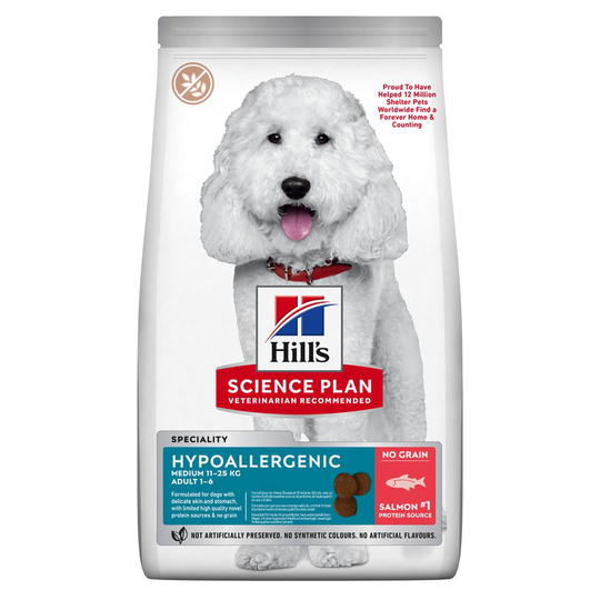 Hill's Science Plan Adult Hypoallergenic Medium lohi - 2 x 14 kg