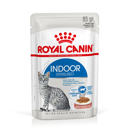Royal Canin Indoor Sterilised in Gravy - 12 x 85 g