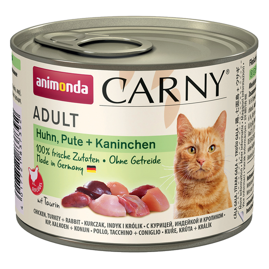 Animonda Carny Adult 6 x 200 g - kana, kalkkuna & kani