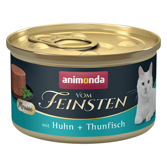 10 + 2 kaupan päälle! 12 x 85 g Animonda Vom Feinsten Adult - kana + tonnikala