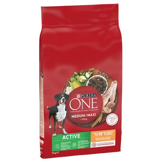 Purina One Medium/Maxi Active -kana - 7 kg