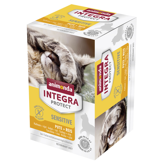 Säästöpakkaus: Animonda Integra Protect Adult -rasiat 12 x 100 g - Adult Sensitive - kalkkuna & riisi