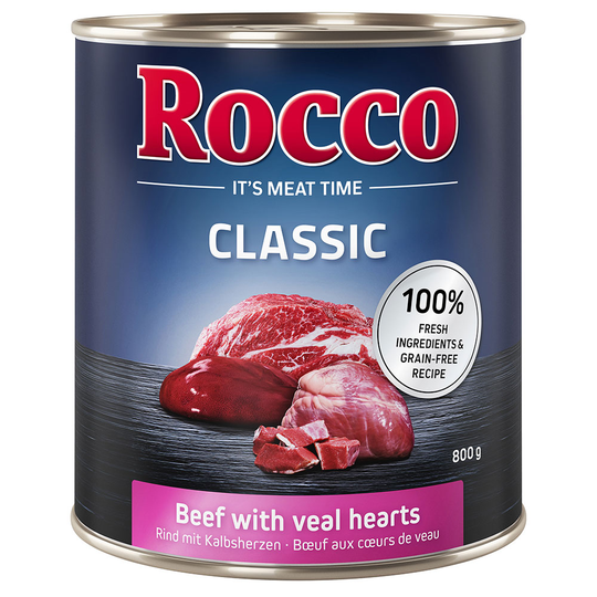 Rocco Classic 6 x 800 g - nauta ja vasikansydän