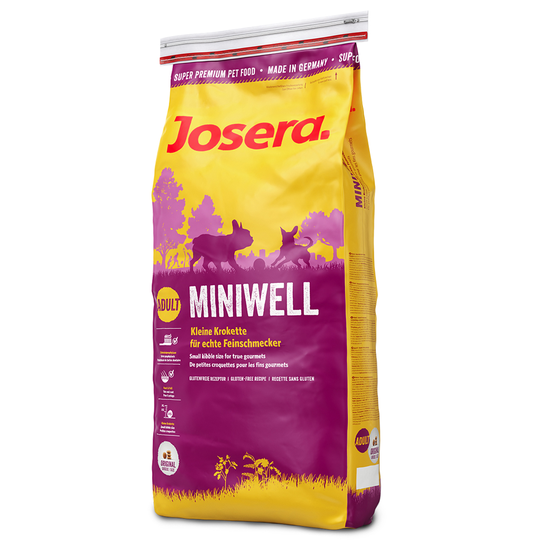 2 x zooPisteet: Josera koiranruoka 15 kg - Miniwell