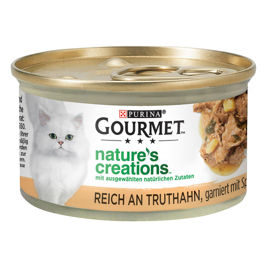 Gourmet Nature's Creations 12 x 85 g - kalkkuna, pinaatti & palsternakka