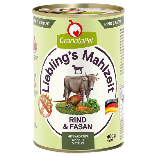 Granatapet suosikkiateria 6 x 400 g - nauta & fasaani