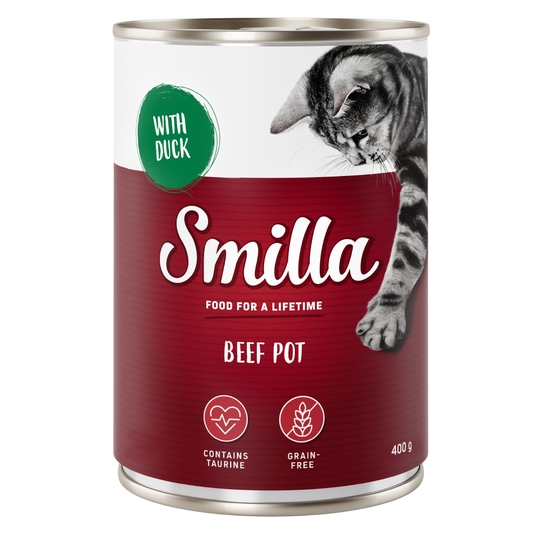 Smilla-nautapata -säästöpakkaus 24 x 400 g - nautaa ankalla