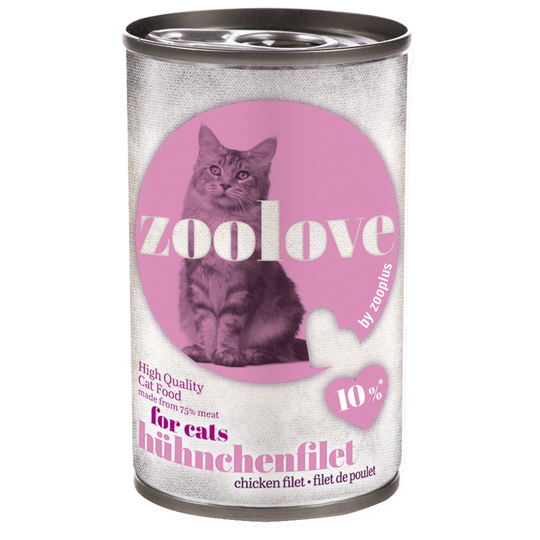 Säästöpakkaus: zoolove-kissanruoka 24 x 140 g - kanafile