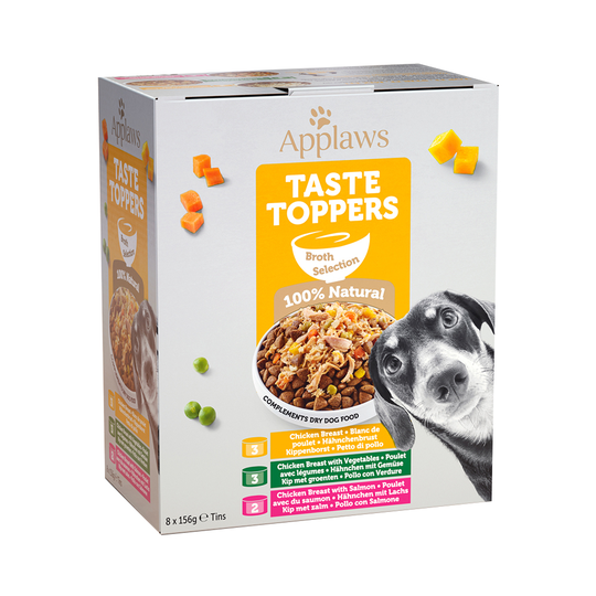Applaws Taste Toppers -kokeilupakkaus 8 x 156 g - liemi kokeilupakkaus