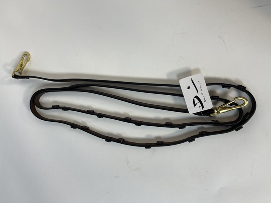 Denni Design Double Stop Ohjat lukoilla - Ruskea