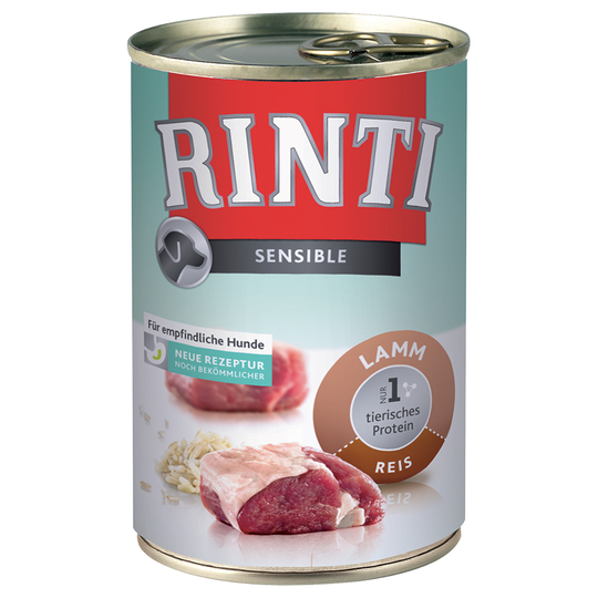RINTI Sensible 1 x 400 g - lampaanliha & riisi