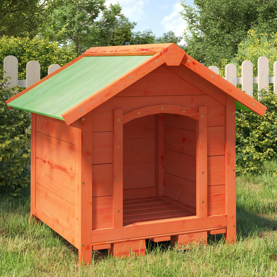vidaXL Koirankoppi ruskea 65x65x61,5 cm täysi mänty