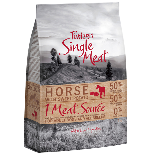 Purizon Single Meat Adult Horse & Sweet Potato - viljaton - 1 kg