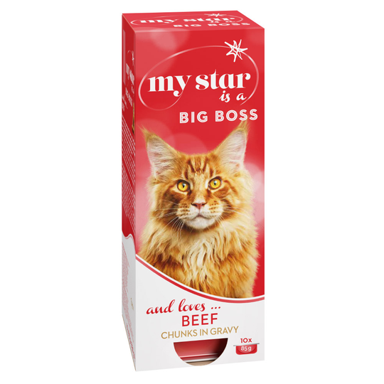Säästöpakkaus: My Star kastikkeella 60 x 85 g - Big Boss - nauta
