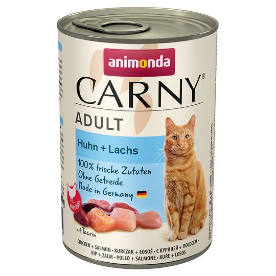 Animonda Carny Adult-lajitelmat 12 x 400 g - kana & lohi