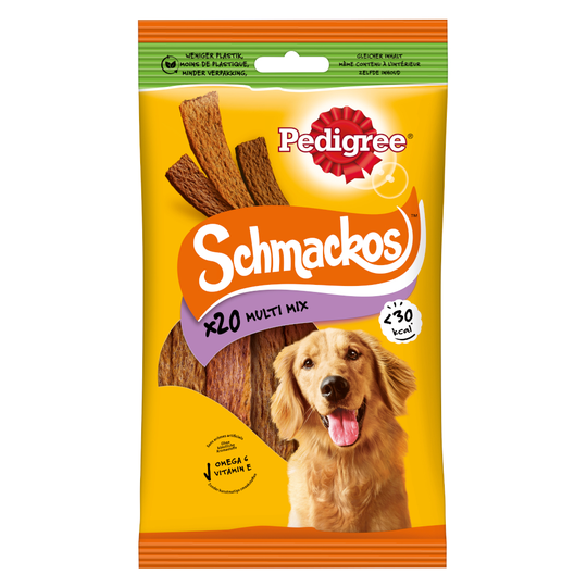 Pedigree Schmackos - 144 g mix 3 makua (20 kpl)