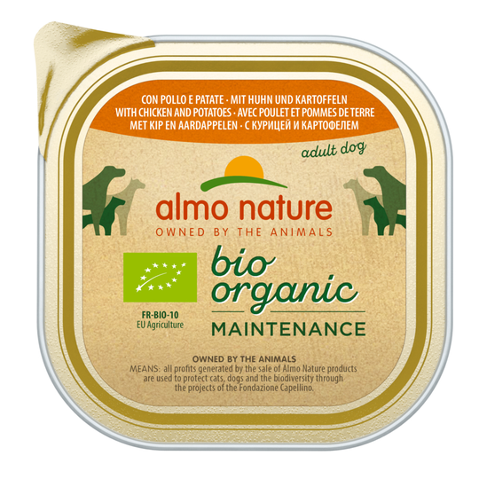 Almo Nature BioOrganic Maintenance 9 x 300 g - luomukana & luomuperuna