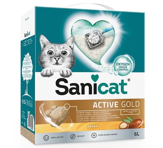 6 l Sanicat-kissanhiekkaa erikoishintaan! - Active Gold 6 L