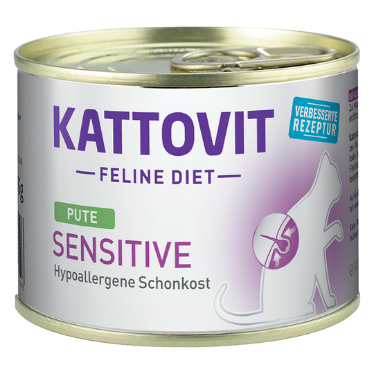 Kattovit Sensitive 185 g purkeissa - 6 x 185 g kalkkuna