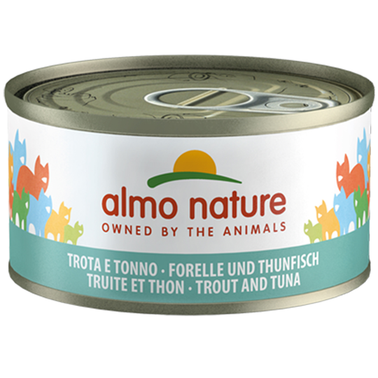 24 x 70 g Almo Nature Legend 20 + 4 kaupan päälle! - taimen & tonnikala