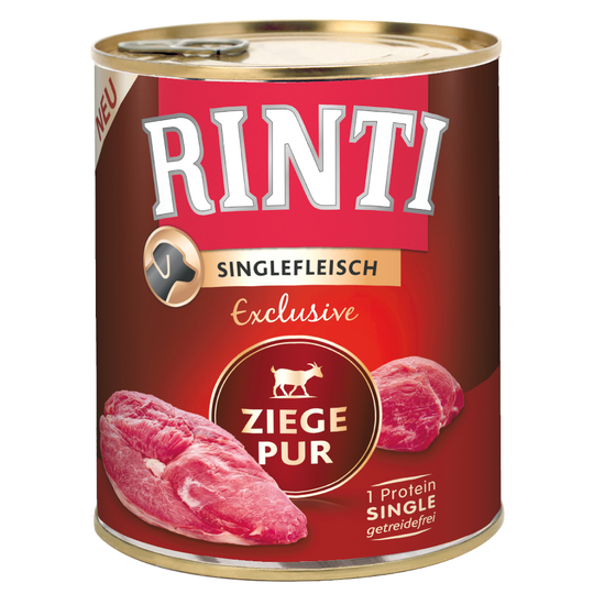 RINTI Single -säästöpakkaus 12 x 800 g - Exclusive vuohi