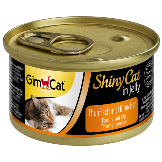 GimCat ShinyCat Jelly 6 x 70 g - tonnikala & kana