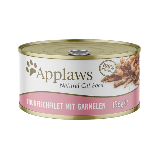 Applaws in Broth -kissanruoka 6 x 156 g - tonnikala & katkarapu