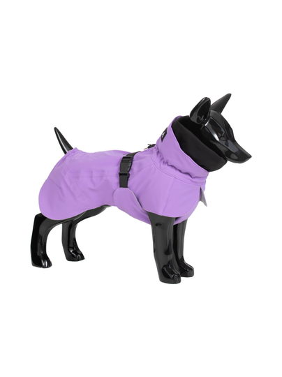 Visibility winter jacket lilac for dogs
