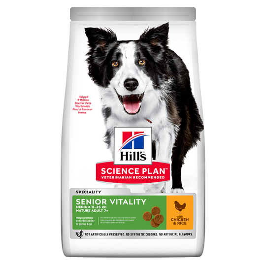 Hill's Science Plan Adult 7+ Youthful Vitality Medium Chicken - 14 kg