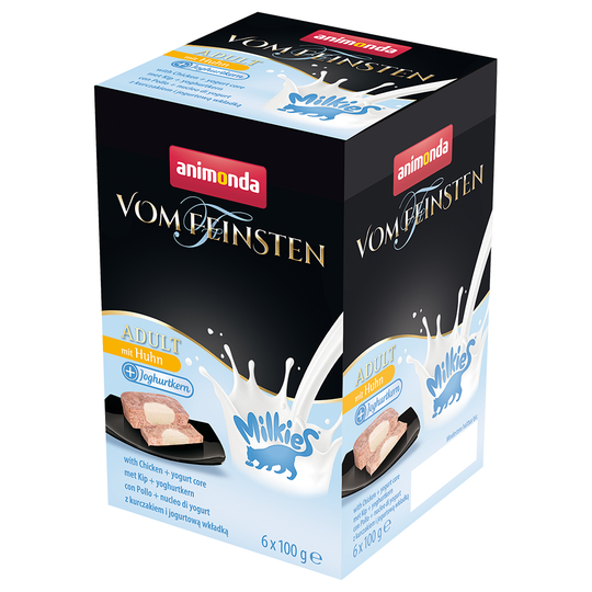 Animonda Vom Feinsten Adult Milkies 6 x 100 g kana & jogurttiydin
